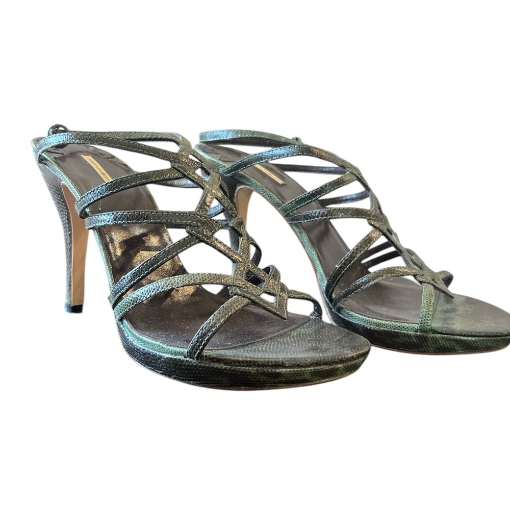 Max Studio Genuine Leather Strappy Sandals Size 8 1/2